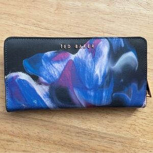 Ted Baker Blue and Pink Floral Wallet